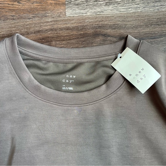 A New Day Light Brown Crewneck Sweatshirt - Picture 3 of 5